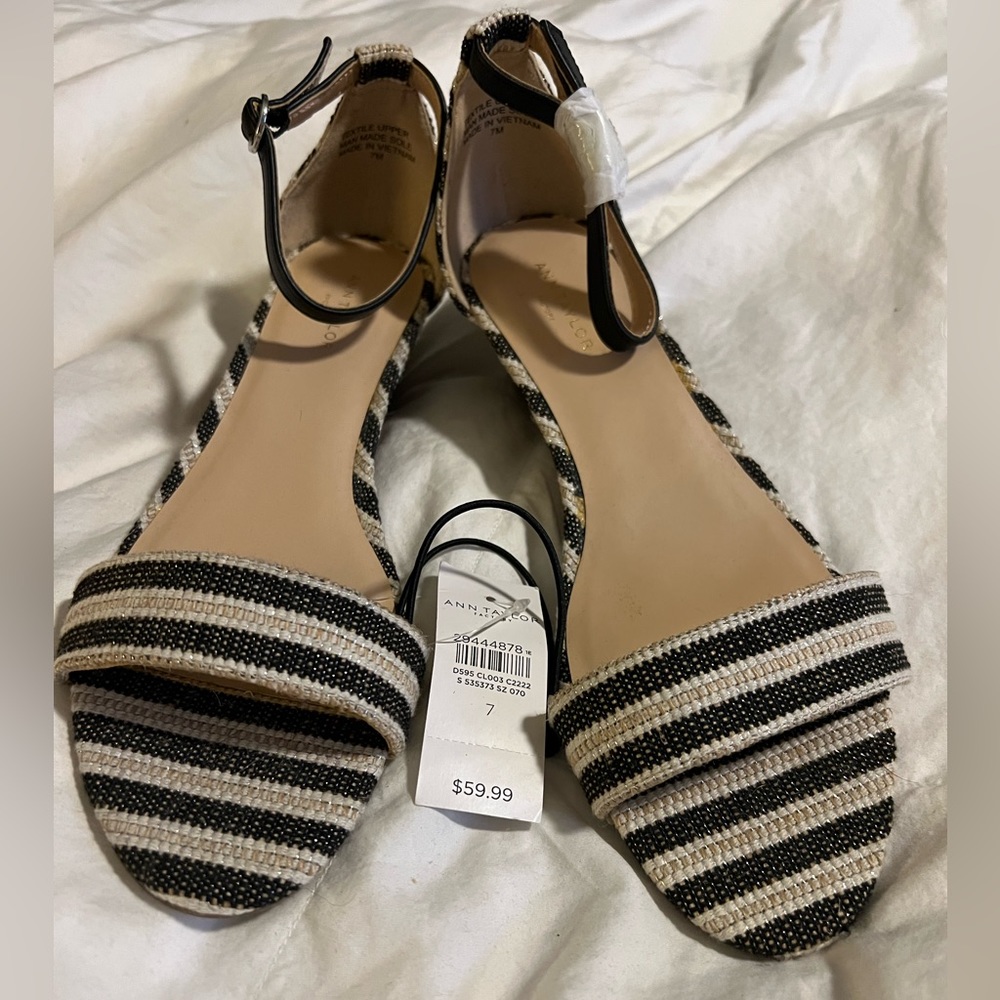 Ann Taylor wedge sandal. NWT